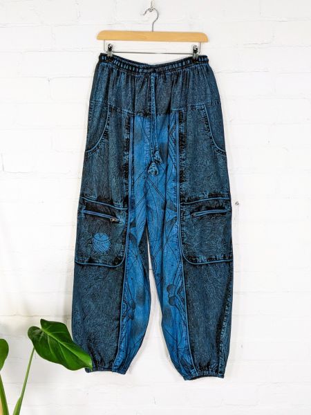 Harem pants clearance with zipper pockets