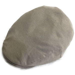 100%Cotton Classic Flat Cap-Grey