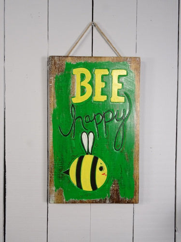 'Bee Happy' Wall Plaque