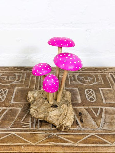 Pink Mushrooms 12.5x11cm