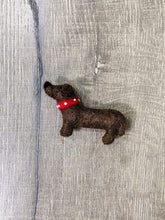 Sausage Dog Felt Brooch