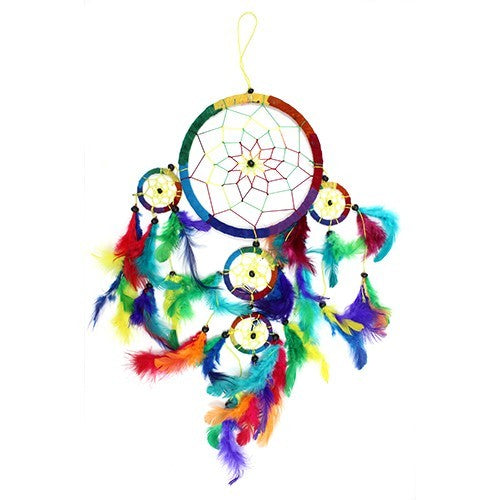 Bali Dream Catcher Large Rainbow