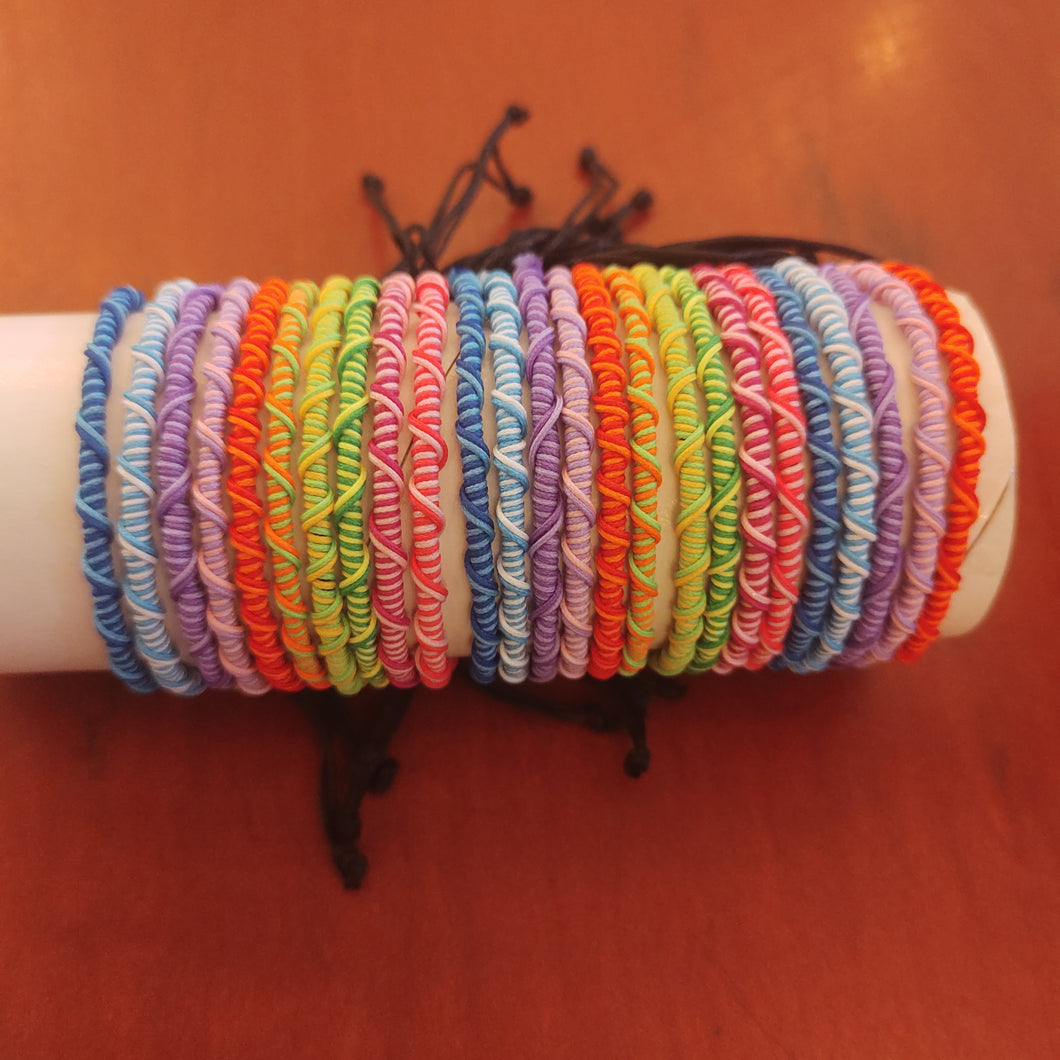 Rainbow 🌈 Plaited Wristband