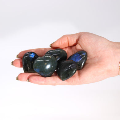 Madagascar Labradorite Heart Stone