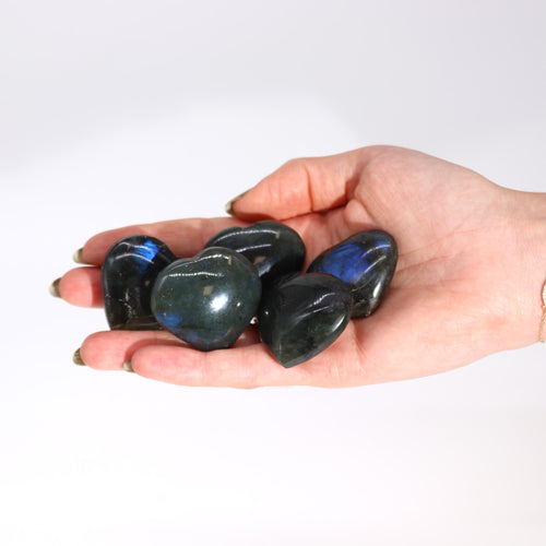 Madagascar Labradorite Heart Stone