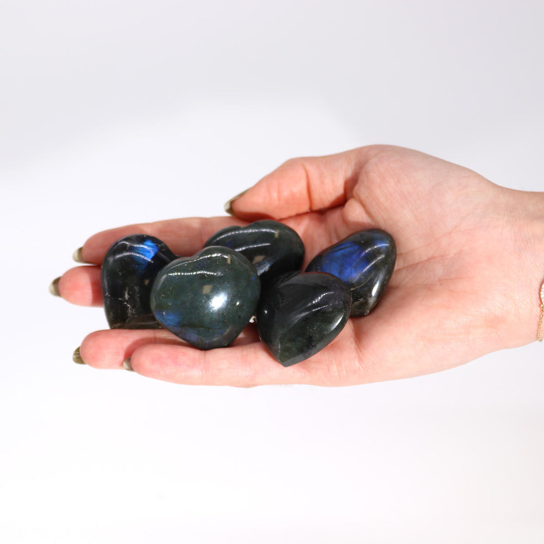 Madagascar Labradorite Heart Stone
