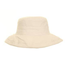 Linen Hat With Large Turn-Up Brim