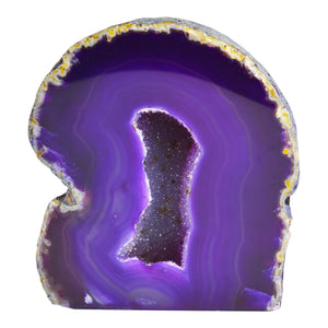 Cut Base Agate Geode 3-4″