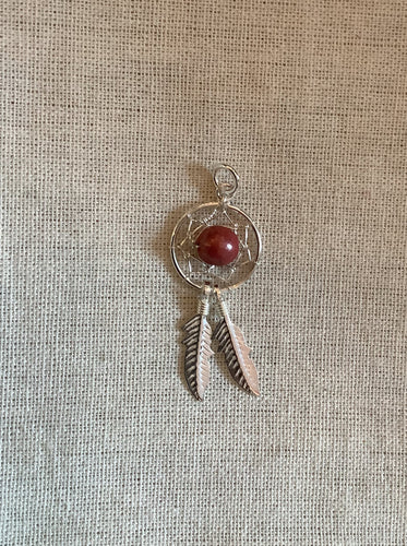 Single Bead Dreamcatcher Pendant
