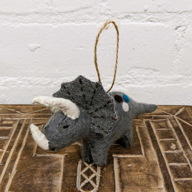 Felt Triceratops Hanging