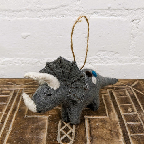 Felt Triceratops Hanging