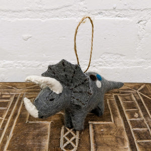 Felt Triceratops Hanging