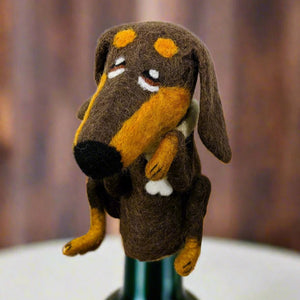 Dog Felt Bottle Top
