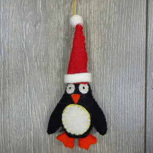 Felt Penguin Hanger with Xmas Hat