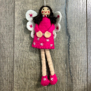 Felt Hanging Fairy - Pink