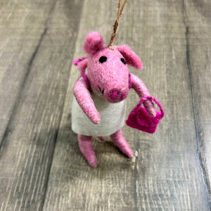Hanging Pig with Piglet