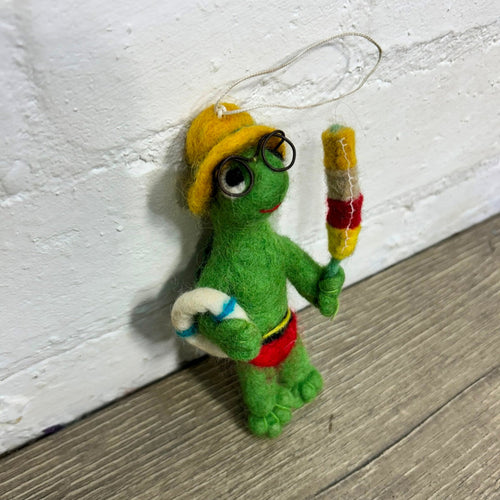 Felt Turtle in Swimwear