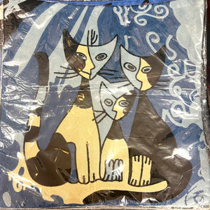 Cats 3 ‘Crewel’ Embroidered Cushion Covers