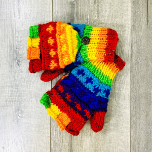 Rainbow Patterned Hunter Gloves