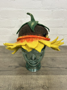 Sunflower & Bee Felt Hat