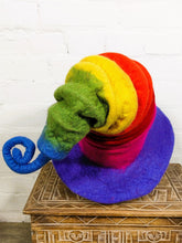 Funky Rainbow Concertina Felt Hat