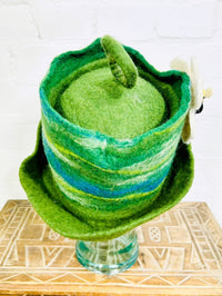Bee & Flower Felt Top Hat