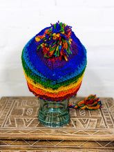 Rainbow Patterned - Earflap Wool Hat