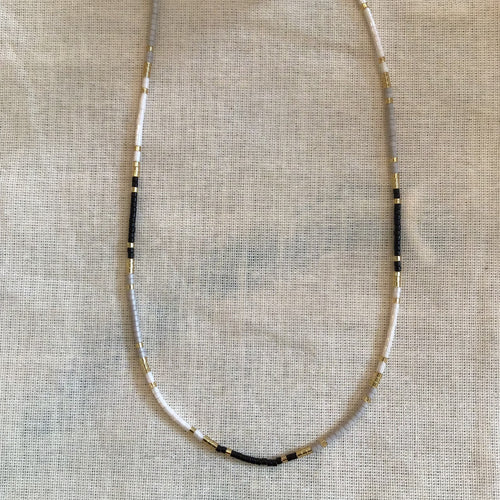 Multi Bead Gold Necklace