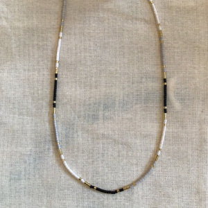 Multi Bead Gold Necklace