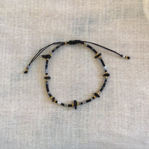Multi Chip Bead Gold Bracelet