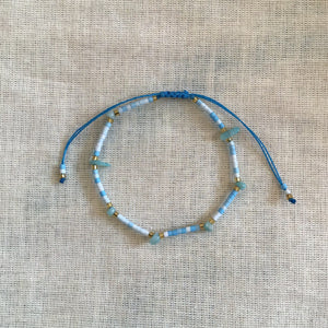 Multi Chip Bead Gold Bracelet