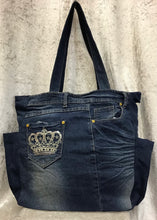 FASHION JEANS SUPA LARGE SHOULDER Recycled  Denim Bag