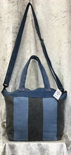 SIMPLE STRIPE Recycled Denim Small Tote Bag