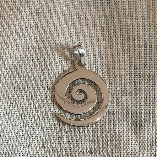 Flat Swirl Pendant