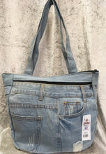 WHISPER SECRET PLEATED Denim Shoulder Bag