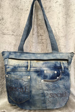 WHISPER SECRET PLEATED Denim Shoulder Bag