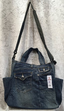EMS Denim Shoulder Bag With Cross Body Strap