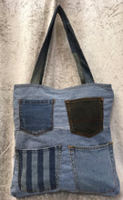 QUATRE 4 POCKET Recycled  Denim  Tote Bag