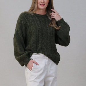 Cable Knit Baggy Jumper