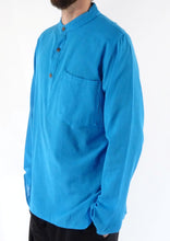 TURQUOISE PLAIN 3 Button Shirt