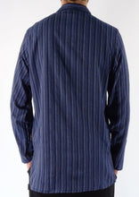 NAVY STRIPE 3 Button Shirt
