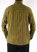 GREEN STONEWASH STRIPE Full Button Shirt