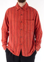 RED STONEWASH STRIPE Full Button Shirt