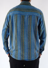 TURQUOISE STONEWASH STRIPE Full Button Shirt