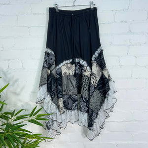 Sabrina Lace Trim Midi Skirt