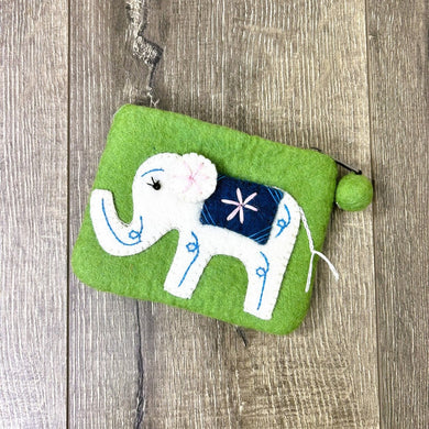 Elephant Felt Purse