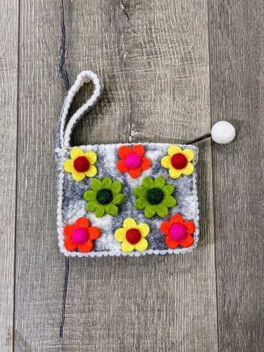 Flower Felt Purse
