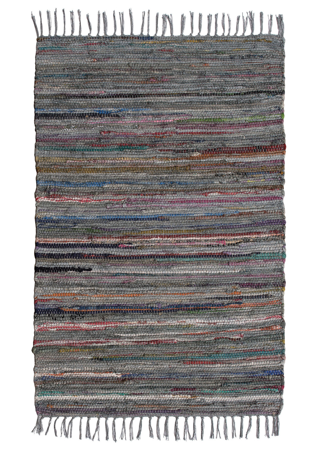 75x120CM Rug, Overdyed Recycled Cotton, Various Colours