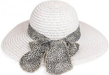 Roberta Wide Brim Straw with Scarf