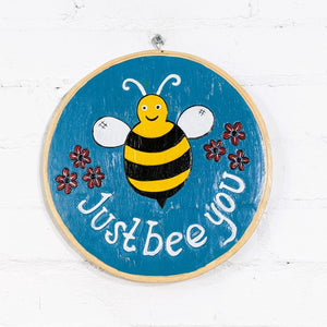 'Just Be You' Round Wall Plaque